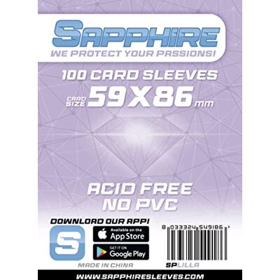 Red Glove 100 Safir Sleeves Lila 59 x 86 SPLILLA Yu-Gi-Oh Red Glove 100 Safir Sleeves Lila 59 x 86 SPLILLA Yu-Gi-Oh