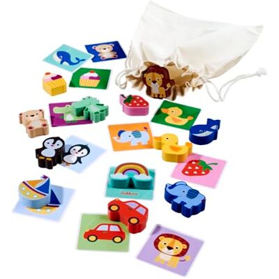 Eichhorn Spel Med Kort Och Tygpåse Från 3 År Eichhorn Spel Med Kort Och Tygpåse Från 3 År