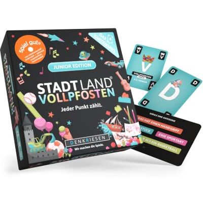 DENKRIESEN – City Land FULLPFOSTEN – Kortspelet – Junior Edition City Land Flod Barnlek Resespel DENKRIESEN – City Land FULLPFOSTEN – Kortspelet – Junior Edition City Land Flod Barnlek Resespel