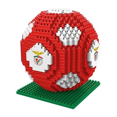 FOCO Officiellt licensierad produkt S.L. Benfica BRXLZ 3D-fotboll byggleksak modell FOCO Officiellt licensierad produkt S.L. Benfica BRXLZ 3D-fotboll byggleksak modell