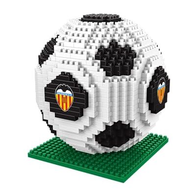 FOCO Officiell licensierad produkt Valencia CF BRXLZ 3D fotboll byggleksak modell FOCO Officiell licensierad produkt Valencia CF BRXLZ 3D fotboll byggleksak modell
