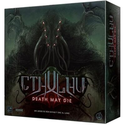 Asmodee Cthulhu: Death May Die, Cthulhu myter om Cthulhu Cooperative Brädspel, Kampen mot Primigenies, Från 14 år, 1 till 5 spelare, spanska Asmodee Cthulhu: Death May Die, Cthulhu myter om Cthulhu Cooperative Brädspel, Kampen mot Primigenies, Från 14 år, 1 till 5 spelare, spanska