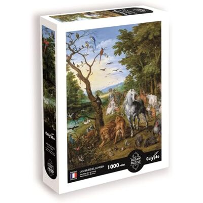 Sentosphère Calypto 3907004 Noah-ark, 1 000 bitar pussel med mjuk touch, konstpussel med sammetslen yta, för vuxna och barn från 9 år, Jan Brueghel, pålaga Sentosphère Calypto 3907004 Noah-ark, 1 000 bitar pussel med mjuk touch, konstpussel med sammetslen yta, för vuxna och barn från 9 år, Jan Brueghel, pålaga