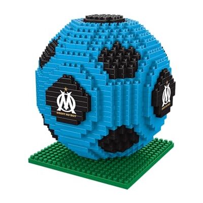 FOCO Officiell licensierad produkt Olympique de Marseille BRXLZ 3D-fotboll byggleksak modell i alternativ lagfärg FOCO Officiell licensierad produkt Olympique de Marseille BRXLZ 3D-fotboll byggleksak modell i alternativ lagfärg
