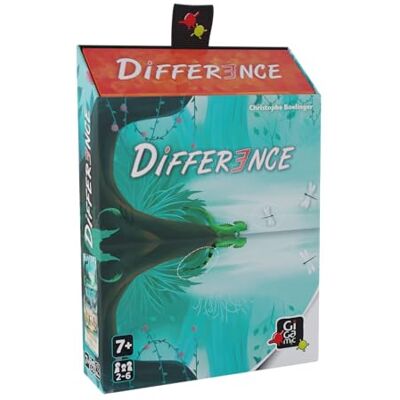Gigamic , Difference, familjespel, kortspel, 2–6 spelare, från 7+ år, 20 minuter, tyska, flerspråkig Gigamic , Difference, familjespel, kortspel, 2–6 spelare, från 7+ år, 20 minuter, tyska, flerspråkig