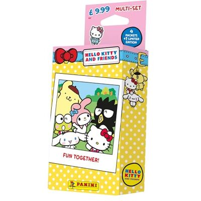 Panini Hello Kitty & Friends Trading Cards Blister 3 premiumfickor + 1 kort i begränsad utgåva Panini Hello Kitty & Friends Trading Cards Blister 3 premiumfickor + 1 kort i begränsad utgåva