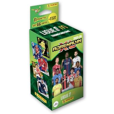 Panini ADRENALYN Ligue 1 McDonald's 2025–2026 handelskort Game Blister 11 fickor + 1 kort i begränsad utgåva Panini ADRENALYN Ligue 1 McDonald's 2025–2026 handelskort Game Blister 11 fickor + 1 kort i begränsad utgåva