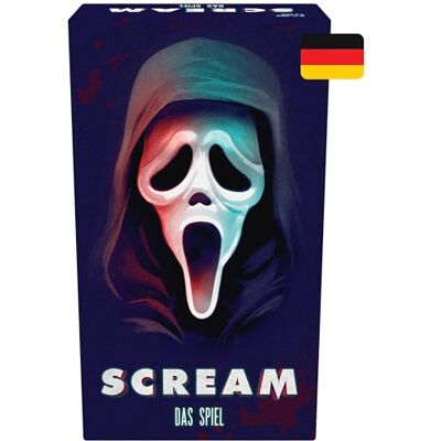 Goliath Scream spelet (tyska), spel från 13 år med Ghost Face, kooperativt strategispel med spänning, snabbhet som krävs för att vinna, för 3 till 8 personer Goliath Scream spelet (tyska), spel från 13 år med Ghost Face, kooperativt strategispel med spänning, snabbhet som krävs för att vinna, för 3 till 8 personer