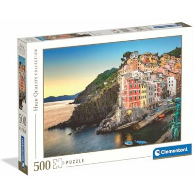 Clementoni -PUSSEL FÖR VUXNAPZL 500 HQC RIOMAGGIORE COAST 2025, Tillverkad i Italien, 35570 Clementoni -PUSSEL FÖR VUXNAPZL 500 HQC RIOMAGGIORE COAST 2025, Tillverkad i Italien, 35570