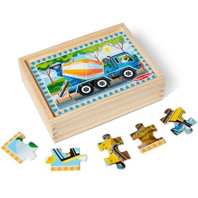 Melissa & Doug 3792 Construction Vehicles 4-in-1 Wooden Jigsaw Puzzles (48 pcs) Melissa & Doug 3792 Construction Vehicles 4-in-1 Wooden Jigsaw Puzzles (48 pcs)