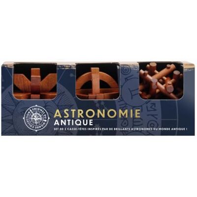 Professor PUZZLE Antik astronomi set med 3 träpussel inspirerade av astronomins ljusaste sinnen lösningar ingår Professor PUZZLE Antik astronomi set med 3 träpussel inspirerade av astronomins ljusaste sinnen lösningar ingår