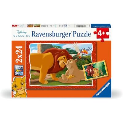Ravensburger Disney The Lion King: Livets cirkel 2 x 24 bitar pusselset för barn – skärmfri aktivitet ökar koncentration och fokus Ravensburger Disney The Lion King: Livets cirkel 2 x 24 bitar pusselset för barn – skärmfri aktivitet ökar koncentration och fokus