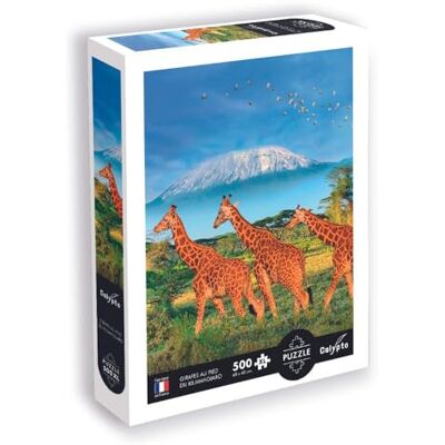 Sentosphère Calypto 3907351 giraff, 500 delar, XL-pussel med mjuk touch, stora pusselbitar med sammetslen yta, för vuxna och barn från 8 år, Afrika, Kilimandjaro, reputgåva Sentosphère Calypto 3907351 giraff, 500 delar, XL-pussel med mjuk touch, stora pusselbitar med sammetslen yta, för vuxna och barn från 8 år, Afrika, Kilimandjaro, reputgåva