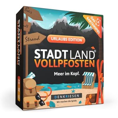DENKRIESEN City Land Vollpsten® Kortspel – Semesterutgåva Från 8 år 3–6 spelare familjespel DENKRIESEN City Land Vollpsten® Kortspel – Semesterutgåva Från 8 år 3–6 spelare familjespel