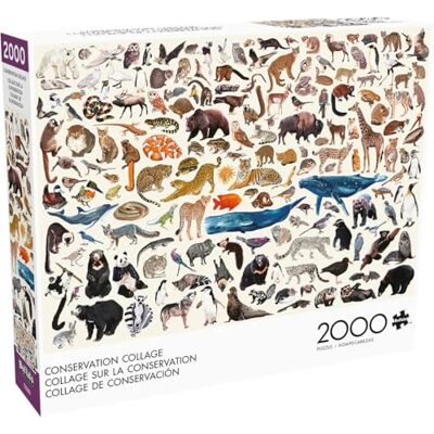 Buffalo Games – Kara Mohr – Conservation Collage – 2000 bitar pussel för vuxna – utmanande pussel perfekt för spelkvällar – färdig storlek är 38,50 x 26,50 Buffalo Games – Kara Mohr – Conservation Collage – 2000 bitar pussel för vuxna – utmanande pussel perfekt för spelkvällar – färdig storlek är 38,50 x 26,50