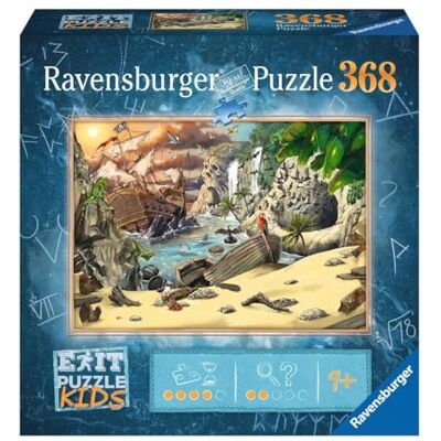 Ravensburger EXIT Pussel barn – 129546 Piratäventyret – 368 bitar pussel för barn från 9 år, barnpussel Ravensburger EXIT Pussel barn – 129546 Piratäventyret – 368 bitar pussel för barn från 9 år, barnpussel