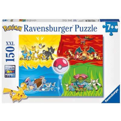 Ravensburger Pokemon 150 Piece Jigsaw Puzzle with Extra Large Pieces for Kids Age 7 Years and Up Ravensburger Pokemon 150 Piece Jigsaw Puzzle with Extra Large Pieces for Kids Age 7 Years and Up