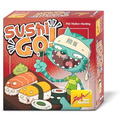 Zoch 601105074 – Sushi Go (kortspel från 8 år) – 108 spelkort och skrivblock – roligt spel för sushiälskare, för 3-5 spelare, uppmuntrar snabbt tänkande och kombinera Zoch 601105074 – Sushi Go (kortspel från 8 år) – 108 spelkort och skrivblock – roligt spel för sushiälskare, för 3-5 spelare, uppmuntrar snabbt tänkande och kombinera