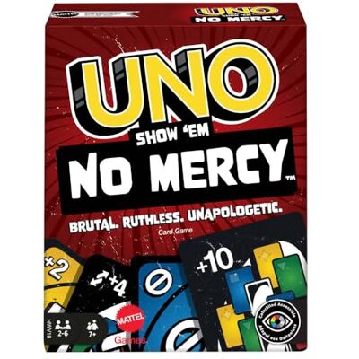 Mattel UNO Show ‘em No Mercy HWV18 Kortspel, Engelsk språkversion, Från 7 år Mattel UNO Show ‘em No Mercy HWV18 Kortspel, Engelsk språkversion, Från 7 år