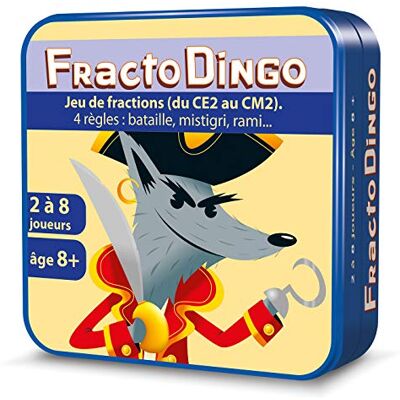Asmodee Aritma FractoDingo CE2 at CM2 för barn från 8 år – roligt spel på fraktioner – 3 nivåer av svårigheter – roligt och pedagogiskt kortspel – reseformat – 15 min Asmodee Aritma FractoDingo CE2 at CM2 för barn från 8 år – roligt spel på fraktioner – 3 nivåer av svårigheter – roligt och pedagogiskt kortspel – reseformat – 15 min