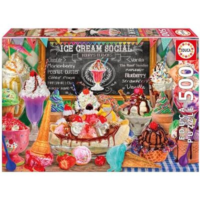 Educa Ice Cream Shop Pussel - 500 bitar Educa Ice Cream Shop Pussel - 500 bitar