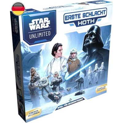 Asmodee Star Wars: Unlimited TCG – första slaget Hoth – startset med förberedda däck för barn och vuxna från 12 år, 2 spelare, 20 minuter, tyska Asmodee Star Wars: Unlimited TCG – första slaget Hoth – startset med förberedda däck för barn och vuxna från 12 år, 2 spelare, 20 minuter, tyska
