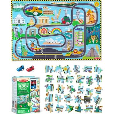 Melissa & Doug Racerbana Jorden runt Sticksågspussel av kartong och uppdragbara fordon 48 bitar Pussel Barn leksaker Leksaker barn 3 år Montessori Busy board Gåva för pojke eller flicka Melissa & Doug Racerbana Jorden runt Sticksågspussel av kartong och uppdragbara fordon 48 bitar Pussel Barn leksaker Leksaker barn 3 år Montessori Busy board Gåva för pojke eller flicka