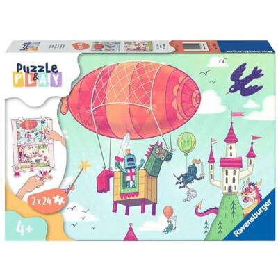 Ravensburger Kinderpuzzle Puzzle&Play 2x24 Teile Puzzle für Kinder ab 4 Jahre Ravensburger Kinderpuzzle Puzzle&Play 2x24 Teile Puzzle für Kinder ab 4 Jahre
