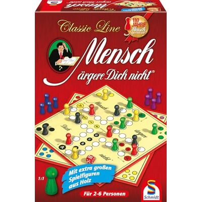 Schmidt Spiele 49085 "Classic Line Mensch aergere Dich nicht familjespel Schmidt Spiele 49085 "Classic Line Mensch aergere Dich nicht familjespel