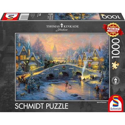 Schmidt Spiele 58450 – Thomas Kinkade "Winter Villf", 1000 bitar pussel Schmidt Spiele 58450 – Thomas Kinkade "Winter Villf", 1000 bitar pussel