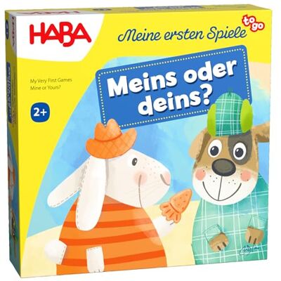 HABA mina första spel att gå – mitt eller din? – Samarbetsspel från 2 år, pedagogiskt spel för resor för 1-4 spelare – 2012218001 HABA mina första spel att gå – mitt eller din? – Samarbetsspel från 2 år, pedagogiskt spel för resor för 1-4 spelare – 2012218001