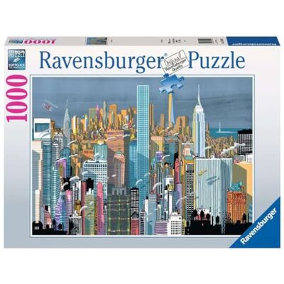 Ravensburger Pussel I Am New York, 1000 bitar, Pussel Vuxna och Pojkar, Presentidé till henne eller honom, 70x50 cm Ravensburger Pussel I Am New York, 1000 bitar, Pussel Vuxna och Pojkar, Presentidé till henne eller honom, 70x50 cm
