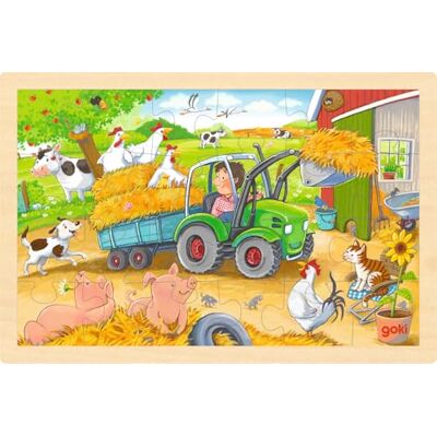 goki Pussel liten traktor 24 st goki Pussel liten traktor 24 st