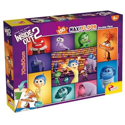 Liscianigiochi Lisciani DISNEY INSIDAN UT 2 Pussel 150 Bitar För Barn Från 6 År och Uppåt Maxifloor Dubbelsidigt Pussel 35x25cm Baksida att Färglägga Pedagogiskt & Roligt Spel INSIDE OUT Liscianigiochi Lisciani DISNEY INSIDAN UT 2 Pussel 150 Bitar För Barn Från 6 År och Uppåt Maxifloor Dubbelsidigt Pussel 35x25cm Baksida att Färglägga Pedagogiskt & Roligt Spel INSIDE OUT