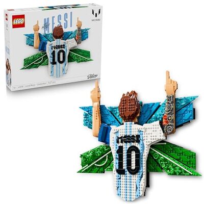 Lego Editions Lionel Messi – firande Byggset för tonåringar – Rumsdekoration med fotbollstema för kontor eller sovrum – Väggdekoration i 3D – Present för pojkar och flickor från 14 år – 43018 Lego Editions Lionel Messi – firande Byggset för tonåringar – Rumsdekoration med fotbollstema för kontor eller sovrum – Väggdekoration i 3D – Present för pojkar och flickor från 14 år – 43018