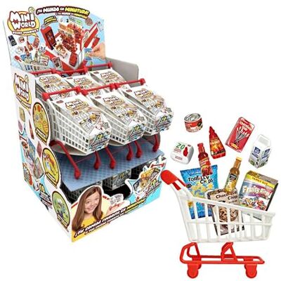Bizak Mini World shoppingvagn, samlarset med ministormarknadsprodukter, inklusive 10 överraskningstillbehör och klistermärken, 200+ modeller att samla, från 6 år (64504005) Bizak Mini World shoppingvagn, samlarset med ministormarknadsprodukter, inklusive 10 överraskningstillbehör och klistermärken, 200+ modeller att samla, från 6 år (64504005)