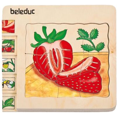 Beleduc Hape 17040 Layer Pussel Jordgubbar Beleduc Hape 17040 Layer Pussel Jordgubbar