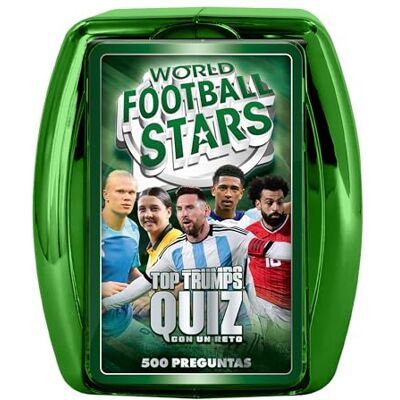 Winning Moves Top Trumps Fotboll Quiz Trivia för 2 spelare från 8 år Gissa frågor om dina favoritfotbollsspelare och vinna! Perfekt för din fansamling Winning Moves Top Trumps Fotboll Quiz Trivia för 2 spelare från 8 år Gissa frågor om dina favoritfotbollsspelare och vinna! Perfekt för din fansamling