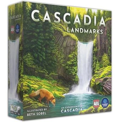 AEG Alderac Entertainment Group Cascadia Landmarks Brädspel Expansion För 1 till 6 spelare Från 10 år Engelskspråkig version AEG Alderac Entertainment Group Cascadia Landmarks Brädspel Expansion För 1 till 6 spelare Från 10 år Engelskspråkig version