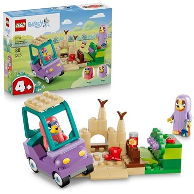 Lego Bluey Tanter med Bingo och Bluey Byggleksak för låtsaslek – Fantasifullt byggset för flickor och pojkar från 4 år – Leksaksbil, trädgård och karaktärer från tv-serien – Present till barn – 11216 Lego Bluey Tanter med Bingo och Bluey Byggleksak för låtsaslek – Fantasifullt byggset för flickor och pojkar från 4 år – Leksaksbil, trädgård och karaktärer från tv-serien – Present till barn – 11216