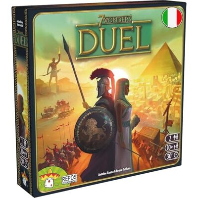 Asmodee Asterion 8035 – 7 Wonders Duel, Edizione Italiana, flerfärgad Asmodee Asterion 8035 – 7 Wonders Duel, Edizione Italiana, flerfärgad