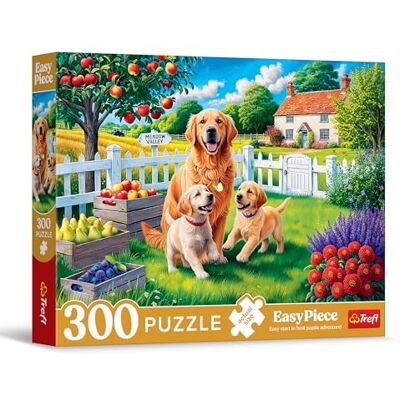 Trefl Puzzle EasyPiece: Hundar på landet 300 bitar Stora bitar, Enkel läggning, för vuxna och barn över 10 år Trefl Puzzle EasyPiece: Hundar på landet 300 bitar Stora bitar, Enkel läggning, för vuxna och barn över 10 år