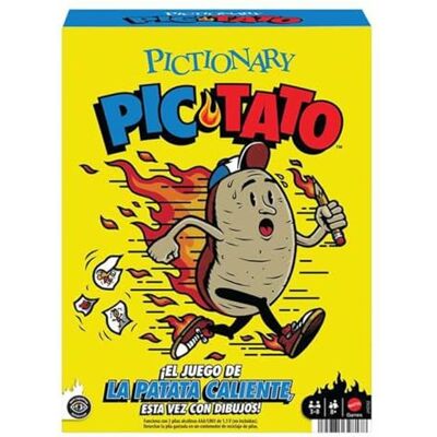 Mattel Pictionary Pic-Tato JHC62 Hot Potatis-set, familjeleksak för barn, flickor och vuxna, pratar och spelar musik, spelkvällar inklusive spansk titel Mattel Pictionary Pic-Tato JHC62 Hot Potatis-set, familjeleksak för barn, flickor och vuxna, pratar och spelar musik, spelkvällar inklusive spansk titel