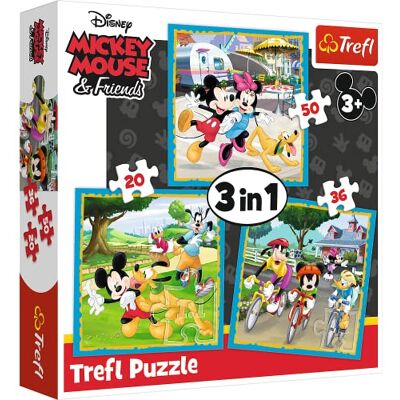 Trefl Pussel, Musse Pigg Med Vänner, Disney Mickey Mouse And Friends, Från 20 Till 50 Bitar, 3 Set, För Barn Från 3 År Trefl Pussel, Musse Pigg Med Vänner, Disney Mickey Mouse And Friends, Från 20 Till 50 Bitar, 3 Set, För Barn Från 3 År