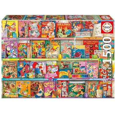 Educa 1500-bitars The Kitschy Funbook Nook-pussel Söta varelser kanin tema rolig present Från 14 år (20568) Educa 1500-bitars The Kitschy Funbook Nook-pussel Söta varelser kanin tema rolig present Från 14 år (20568)