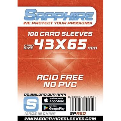 Sapphire Kortfodral - 43x66mm - Skydda korten dina Sapphire Kortfodral - 43x66mm - Skydda korten dina
