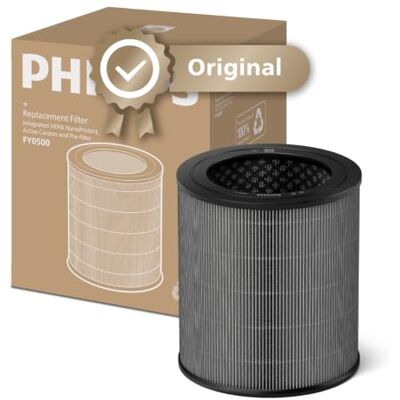 Philips Original PureProtect Go 500-serien filter, HEPA NanoProtect 3-i-1 HEPA-filter, Fångar 99,97% av Nanopartiklar, Livslängd på 3 år, Ersättningsfilter (FY0500/30) Philips Original PureProtect Go 500-serien filter, HEPA NanoProtect 3-i-1 HEPA-filter, Fångar 99,97% av Nanopartiklar, Livslängd på 3 år, Ersättningsfilter (FY0500/30)