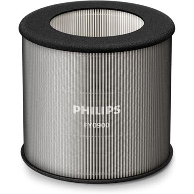 Philips original ersättningsfilter för luftrenare i 800- och 900-serien AC0819, AC0820, AC0920, AC0921, HEPA NanoProtect, 12 månaders livstid, svart/vit (FY0900/30) Philips original ersättningsfilter för luftrenare i 800- och 900-serien AC0819, AC0820, AC0920, AC0921, HEPA NanoProtect, 12 månaders livstid, svart/vit (FY0900/30)
