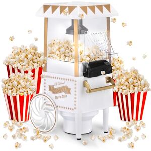 NK Retro popcornmaskin, elektrisk popcornmaskin 1200 W, lättanvänd knapp, förberedd på 2 minuter, varmluft, storlek 0,3 l, bärbar, perfekt för hemmet (vit) NK Retro popcornmaskin, elektrisk popcornmaskin 1200 W, lättanvänd knapp, förberedd på 2 minuter, varmluft, storlek 0,3 l, bärbar, perfekt för hemmet (vit)