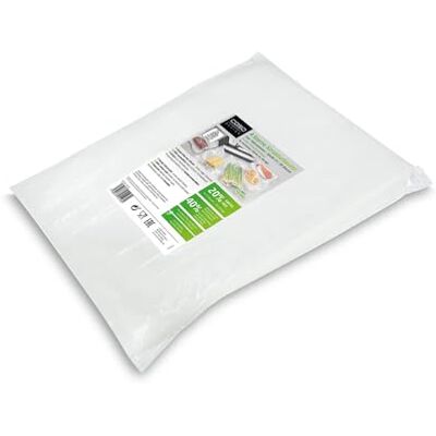 Caso 4 stjärnor präglade vakuumpåsar, 25 x 35 cm, alla typer av vakuumförpackare för livsmedel, mycket starka och rivbeständiga, lämpliga för Sous Video, BPA-fri 60 påsar Caso 4 stjärnor präglade vakuumpåsar, 25 x 35 cm, alla typer av vakuumförpackare för livsmedel, mycket starka och rivbeständiga, lämpliga för Sous Video, BPA-fri 60 påsar